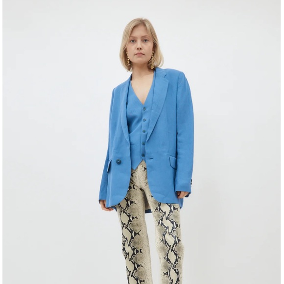 IDARA JACKET SKY BLUE PETAR PETROV - Picture 1 of 12